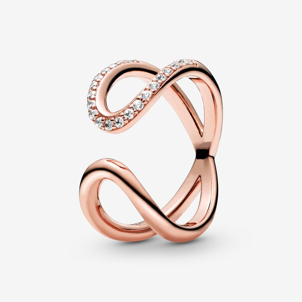 Massiv Sterling Silber 925 Ring filigran Fashion Damenring mit 3A Zirkonia