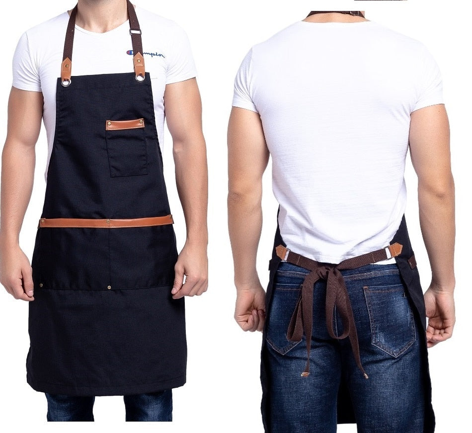 Chef Schürze Kochschürze Kellner Bistroschürze Küchenschürze Grillschürze Latzschürze