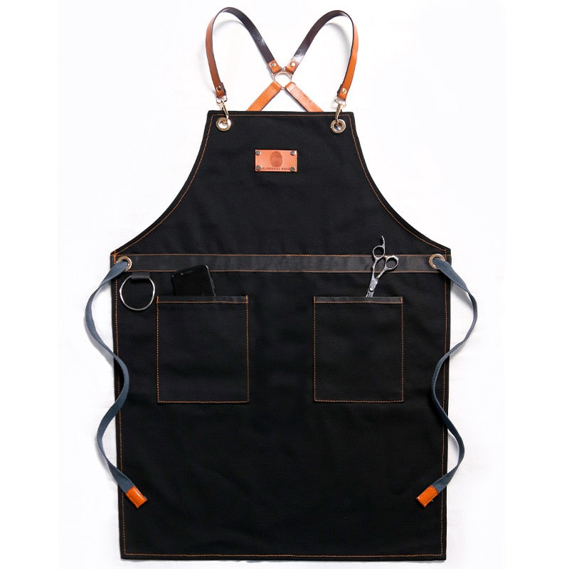 Chef Schürze Kochschürze Kellner Bistroschürze Küchenschürze Grillschürze Latzschürze