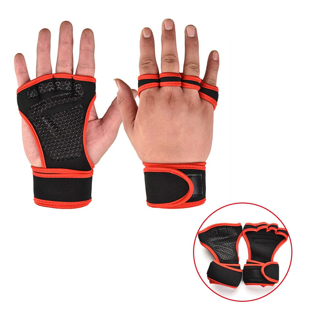 Trainingshandschuhe Leder Fitnesshandschuhe Sport Handschuhe Gym Fitness Herren