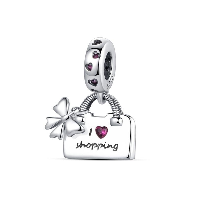 Charms Anhänger 925 Sterling Silber Charm Armband verschiedene Themen Damen Geschenk