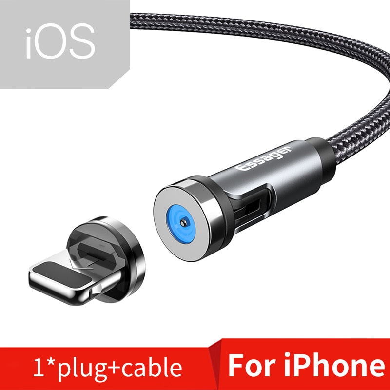Ladekabel Samsung Handy USB C Typ-C Micro iPhone Huawei Xiaomi Magnet LED Magnetstecker
