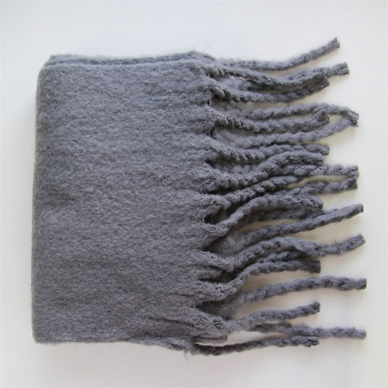 XXL Damen Winterschal Viskose Stola Schlauchschal  Halstuch Strickschal Loop NEU