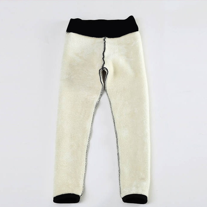 Frauen Winter Warm Thermo Hose Innenfleece Strumpfhose Blickdicht Hosen Leggins