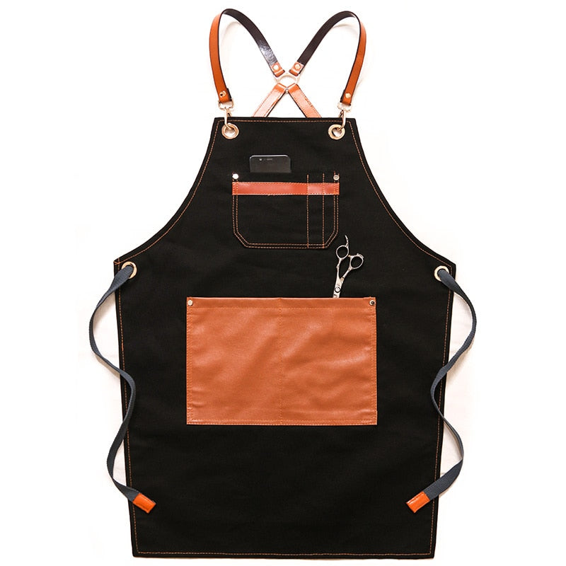 Chef Schürze Kochschürze Kellner Bistroschürze Küchenschürze Grillschürze Latzschürze