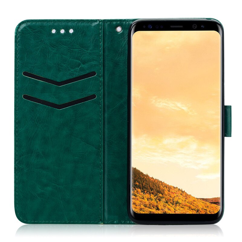 Handy Tasche Schutzhülle Book Case Flip Cover Wallet Etui Handy Hülle Schwarz
