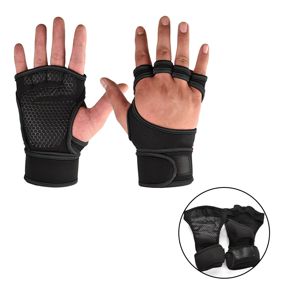 Trainingshandschuhe Leder Fitnesshandschuhe Sport Handschuhe Gym Fitness Herren