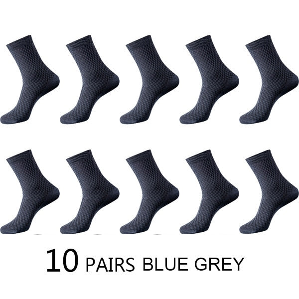 10 Paar Herren Business Socken aus Bambusfaser Atmungsaktives größe 38-45