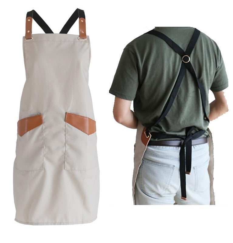 Chef Schürze Kochschürze Kellner Bistroschürze Küchenschürze Grillschürze Latzschürze