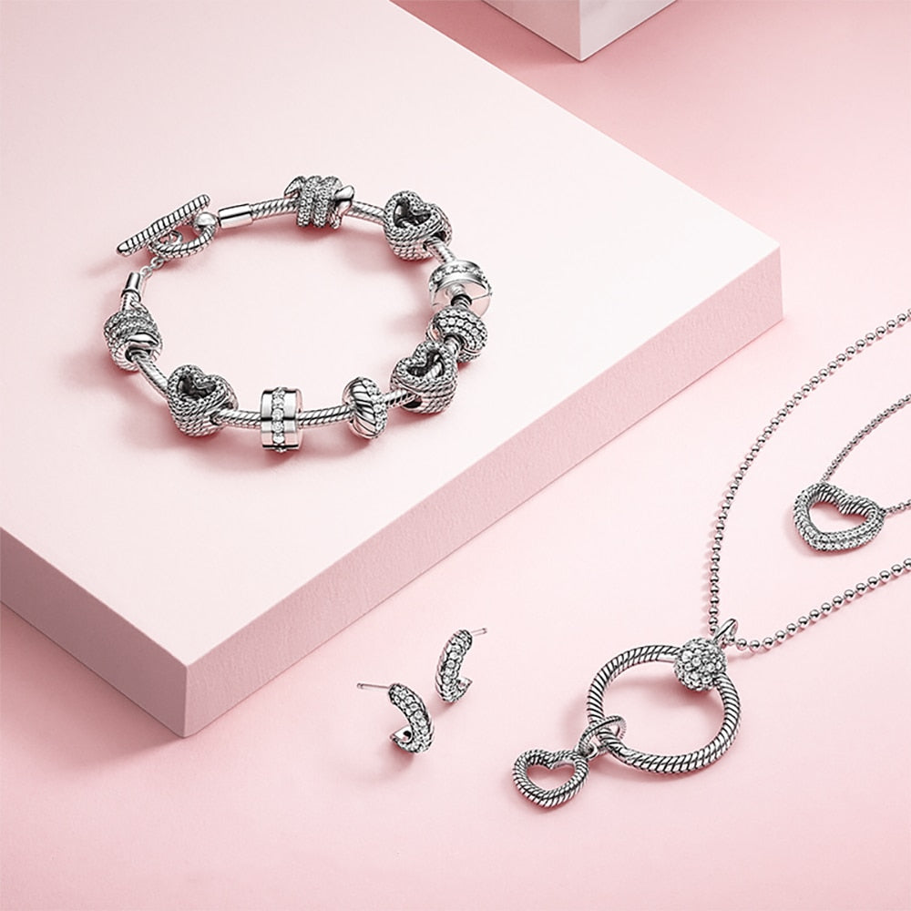 Bettelarmband Sammelarmband aus 925er Silber Charms Armband Damen
