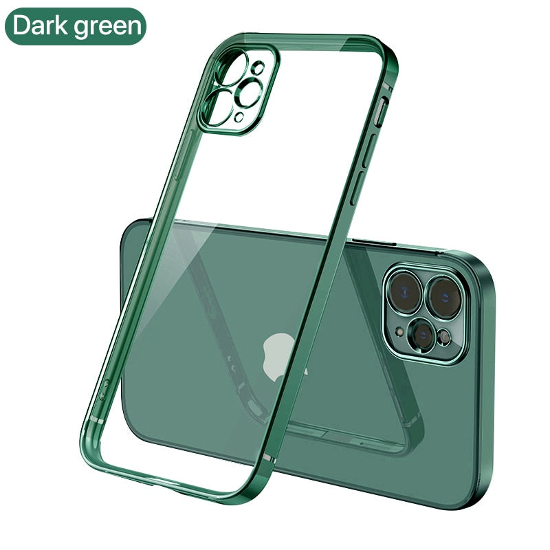 Klare Hülle IPhone 11 12 Pro Max Handy Case Tasche Cove Schutzhülle Silikon