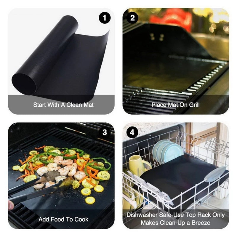 1/5/10 Stk Backmatte Backofenfolie Dauerbackfolie Dauer Backfolie Backmatten Backofen Matte 40X33cm