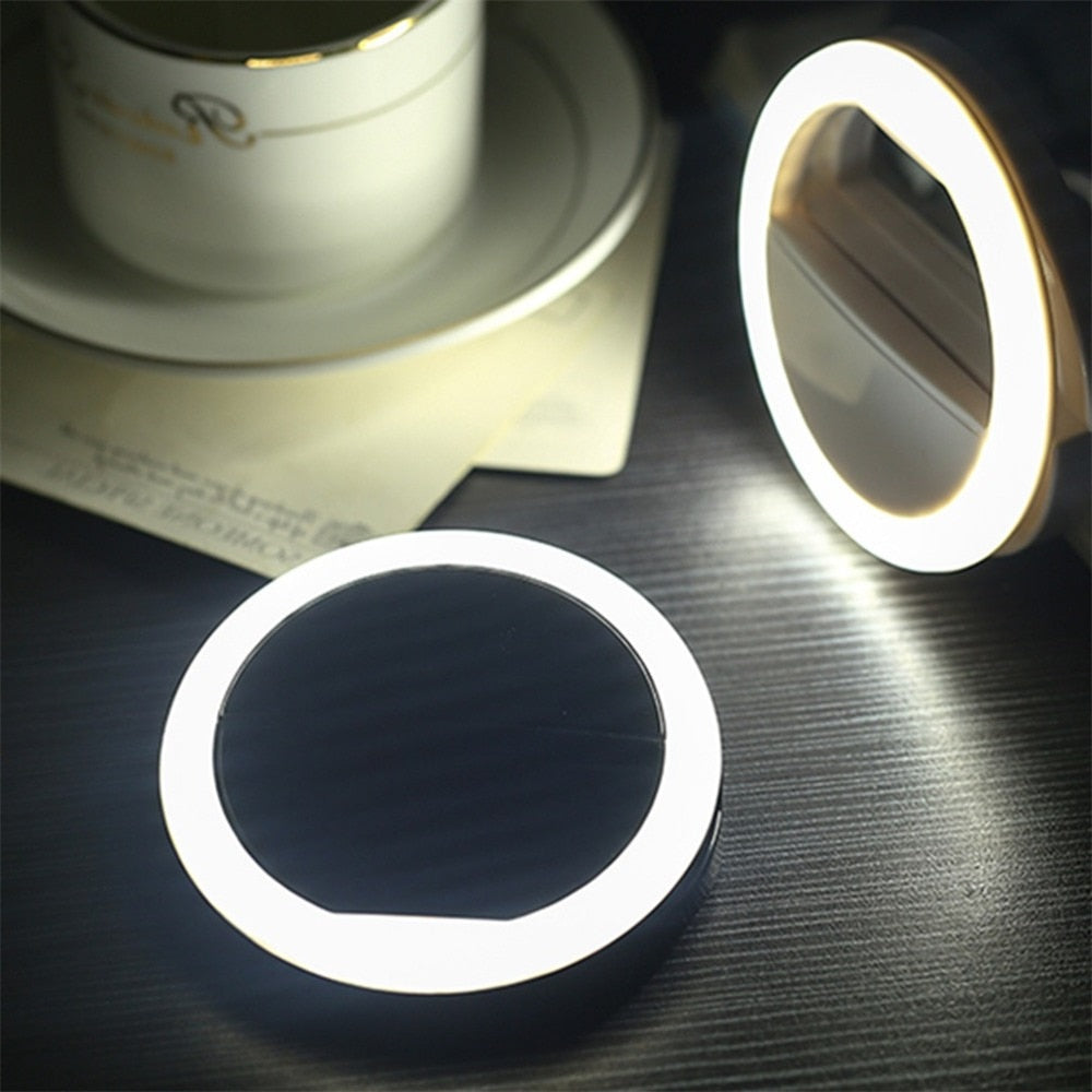 LED Ring Blitz Universal Selfie Licht Tragbares Handy 36 LEDs Selfie Lampe Leuchtring Clip Für iPhone 11 X XR Samsung