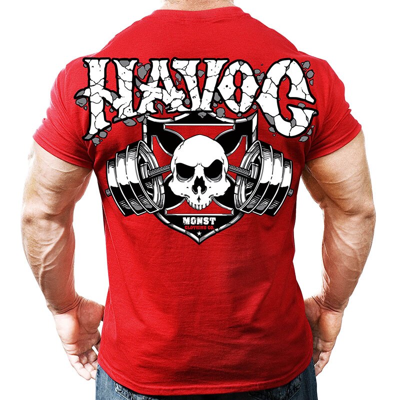 GYM Shirt Sport T-Shirt Men Herren Fitness Sportswear Unisex Streetwear