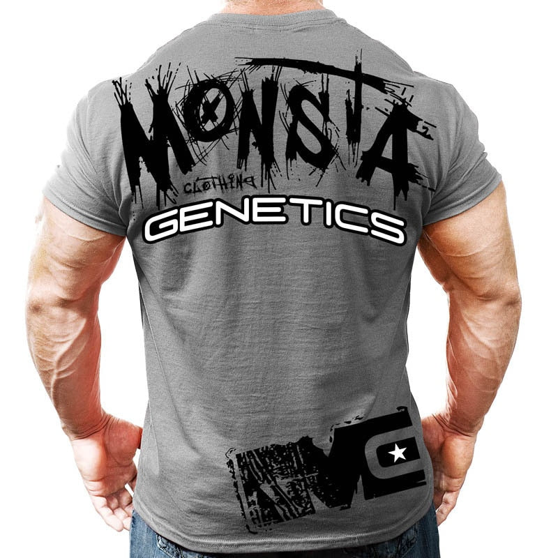 GYM Shirt Sport T-Shirt Men Herren Fitness Sportswear Unisex Streetwear