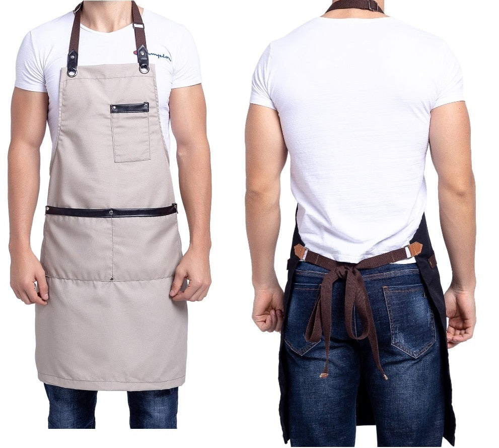 Chef Schürze Kochschürze Kellner Bistroschürze Küchenschürze Grillschürze Latzschürze