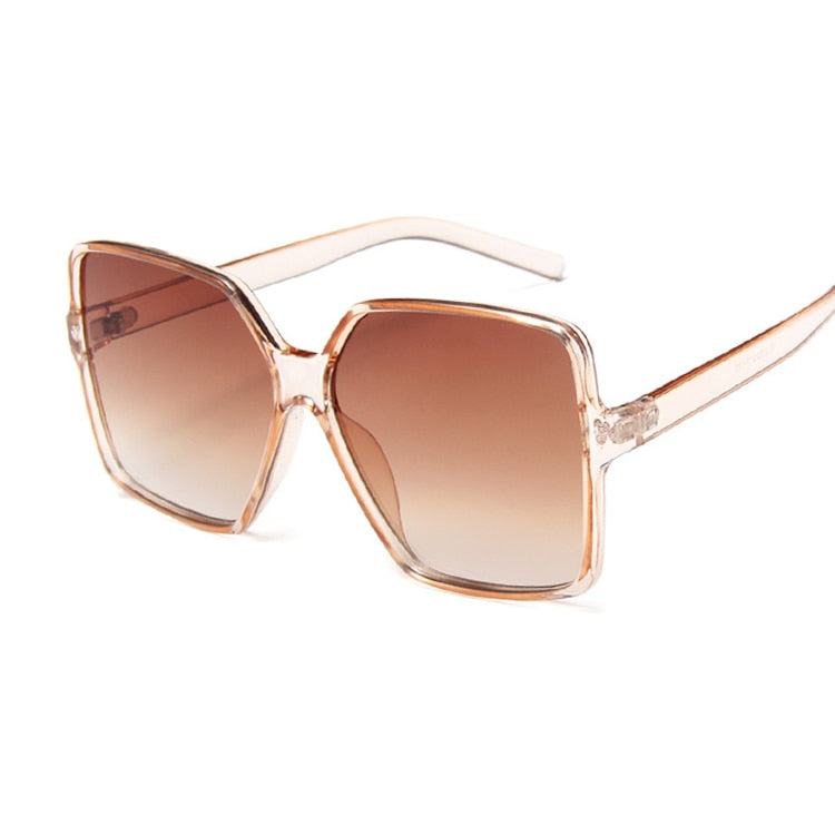 Designer Sonnenbrille Damen Herren Quadratische Übergröße Gläser Vintage UV400
