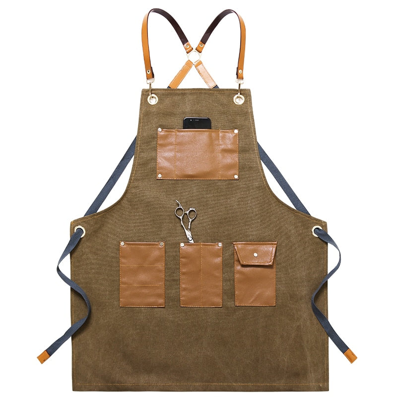 Chef Schürze Kochschürze Kellner Bistroschürze Küchenschürze Grillschürze Latzschürze