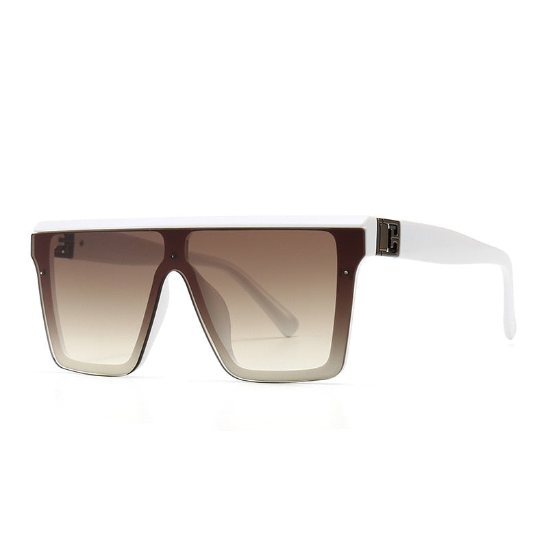 Damen Designer Sonnenbrille Herren Quadratische Übergröße Gläser Vintage UV400