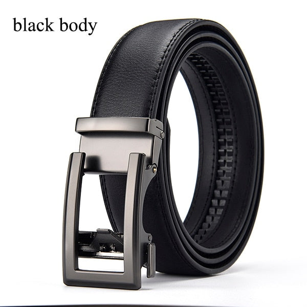 Jeans Gürtel Herren Damen Echt Leder Gürtel Schnalle Schwarz Braun NEU