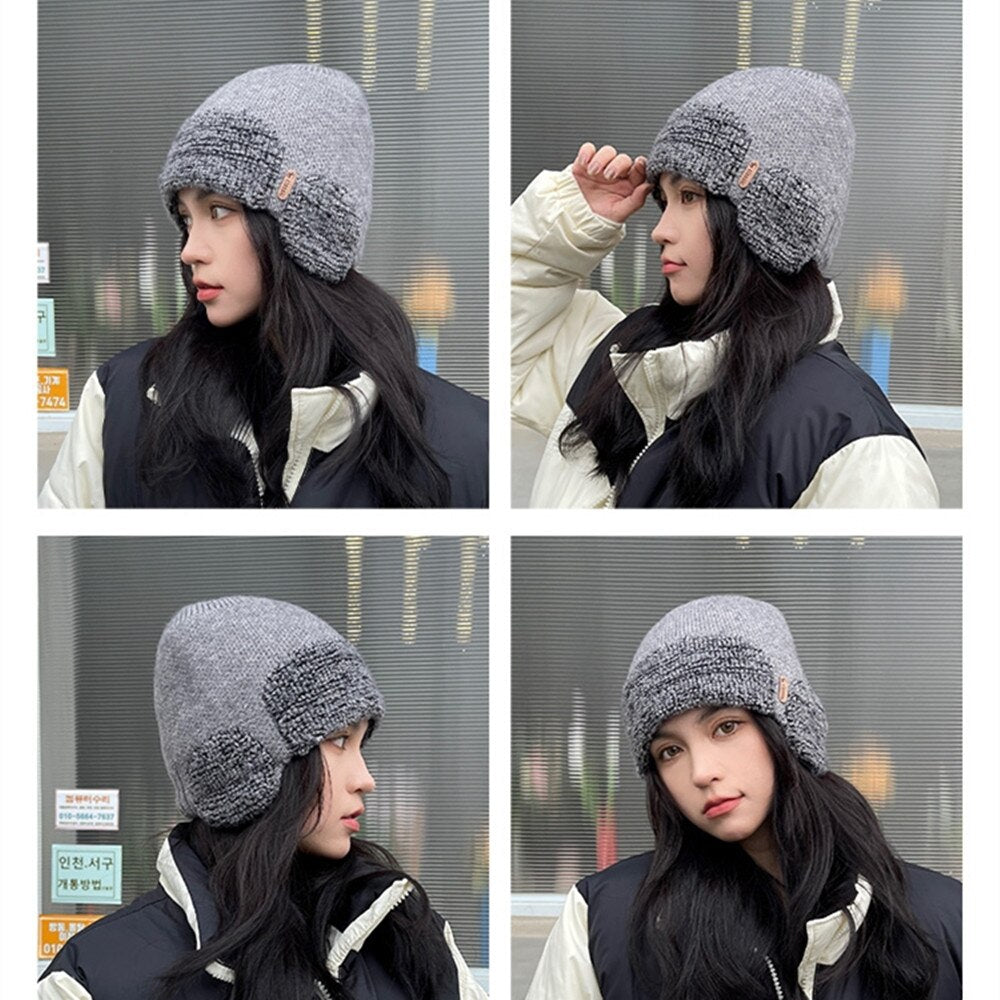 Warme Herren Frauen Wintermütze Fleece Mütze Strickmütze Kappe Hut Unisex Cap