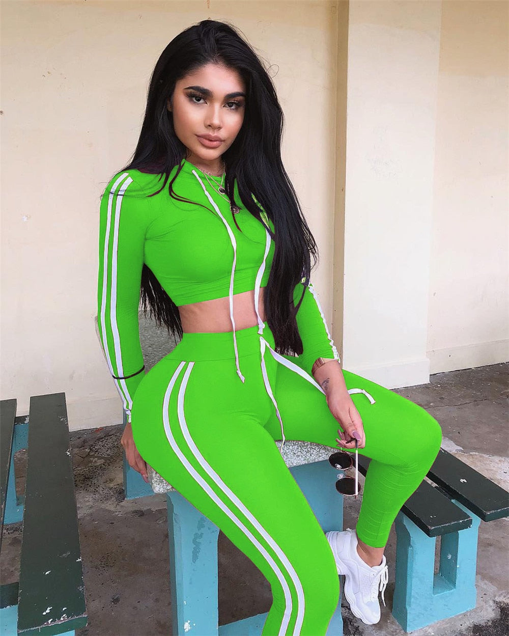 Damen Jogginganzug Jogging Trainingsanzug Fitnessanzug Freizeitanzug Hausanzug