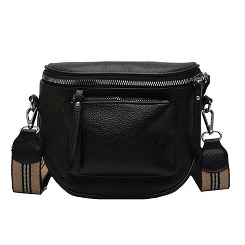 CROSSOVER BAUCHTASCHE HÜFTTASCHE UMHÄNGETASCHE BODYBAG PU Leder NEU
