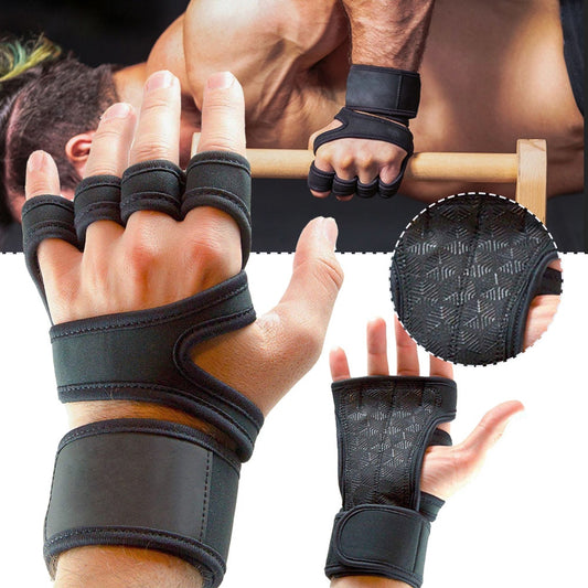 Trainingshandschuhe Leder Fitnesshandschuhe Sport Handschuhe Gym Fitness Herren