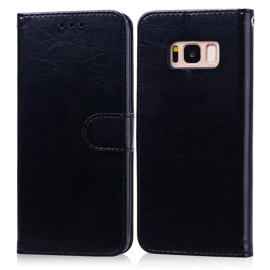 Handy Tasche Schutzhülle Book Case Flip Cover Wallet Etui Handy Hülle Schwarz