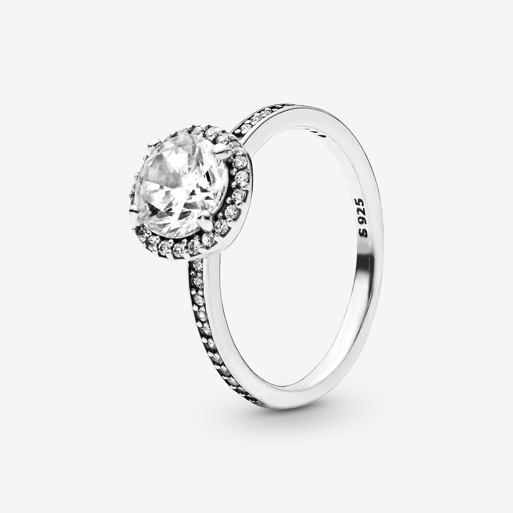 Massiv Sterling Silber 925 Ring filigran Fashion Damenring mit 3A Zirkonia