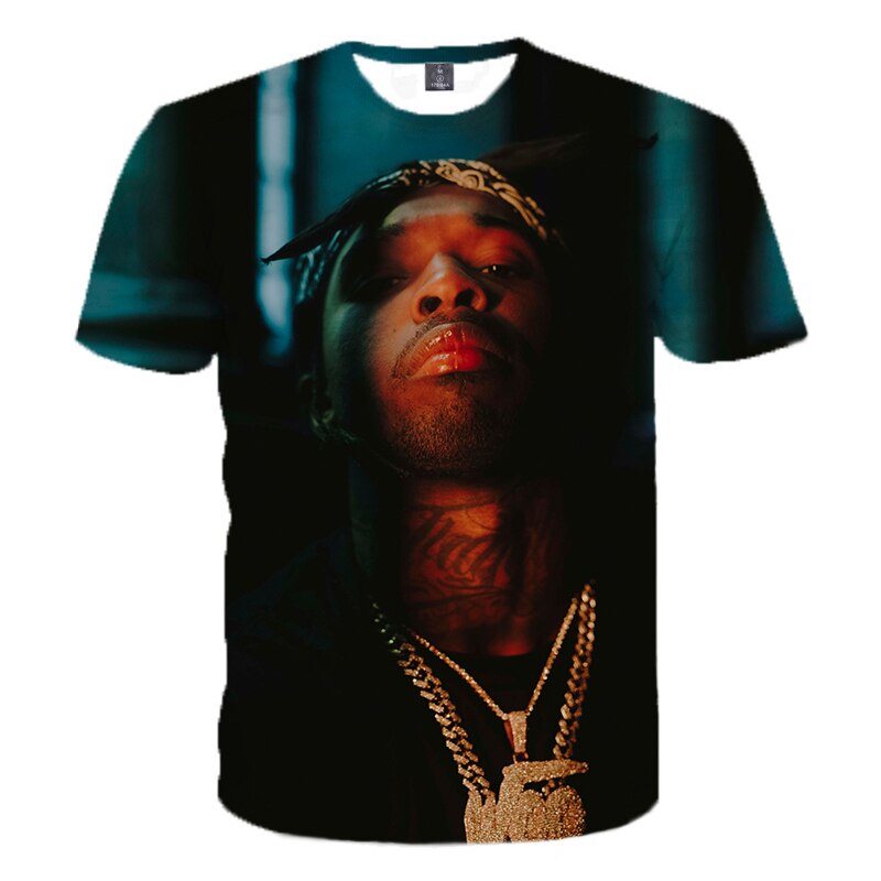 Herren Rapper Pop Smoke 3D T-Shirt Rundhals Unisex Sommer Streetwear