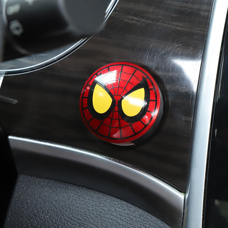 Marvel Spiderman Iron Man Schutzabdeckung für den Startknopf des Automotors