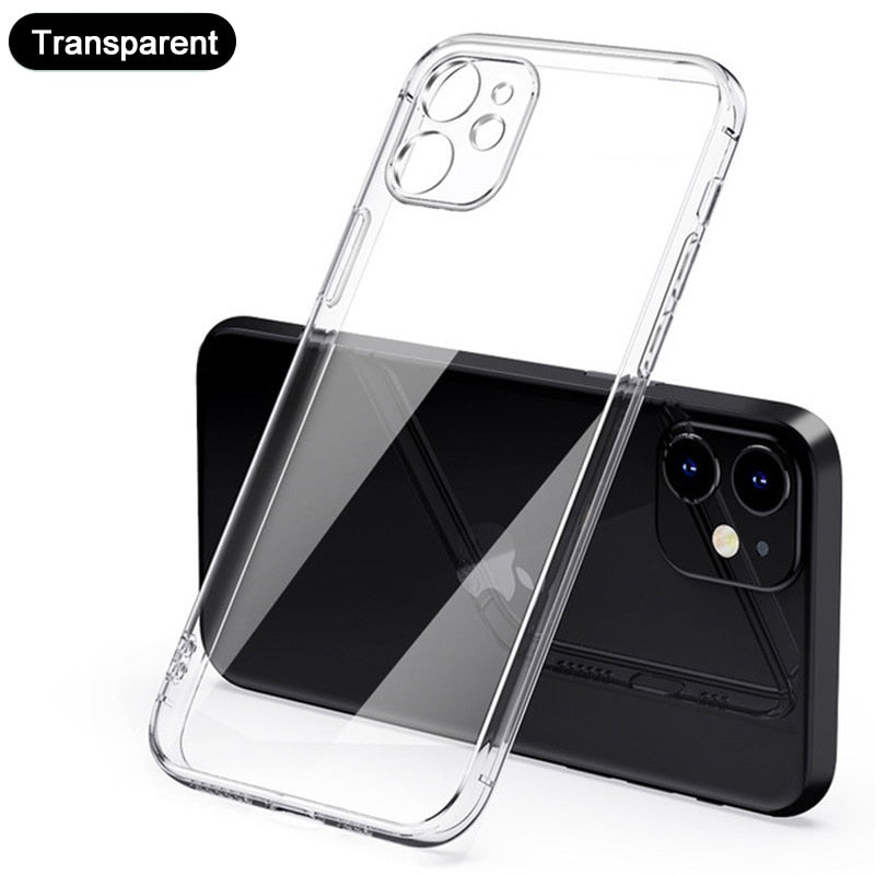 Klare Hülle IPhone 11 12 Pro Max Handy Case Tasche Cove Schutzhülle Silikon