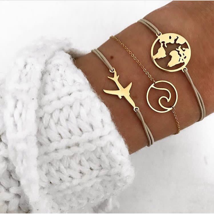 SET Armband Damen  Freundschaftsarmband Yoga Bettelarmbänder Makramee