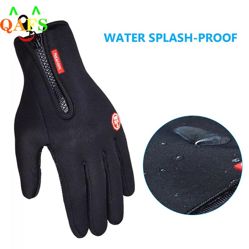 Fahrradhandschuhe Damen Herren Thermo Winter Handschuhe Touchscreen Wasserdicht