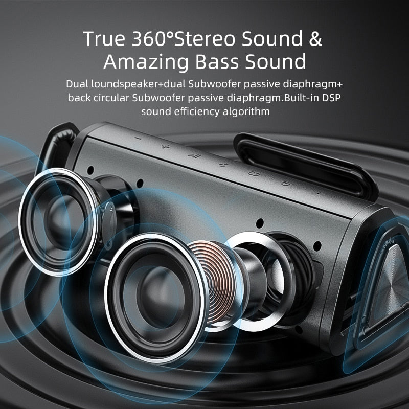 Mifa A10+ PLUS 20W Tragbare bluetooth lautsprecher 360 ° Stereo IPX7 wasserdicht
