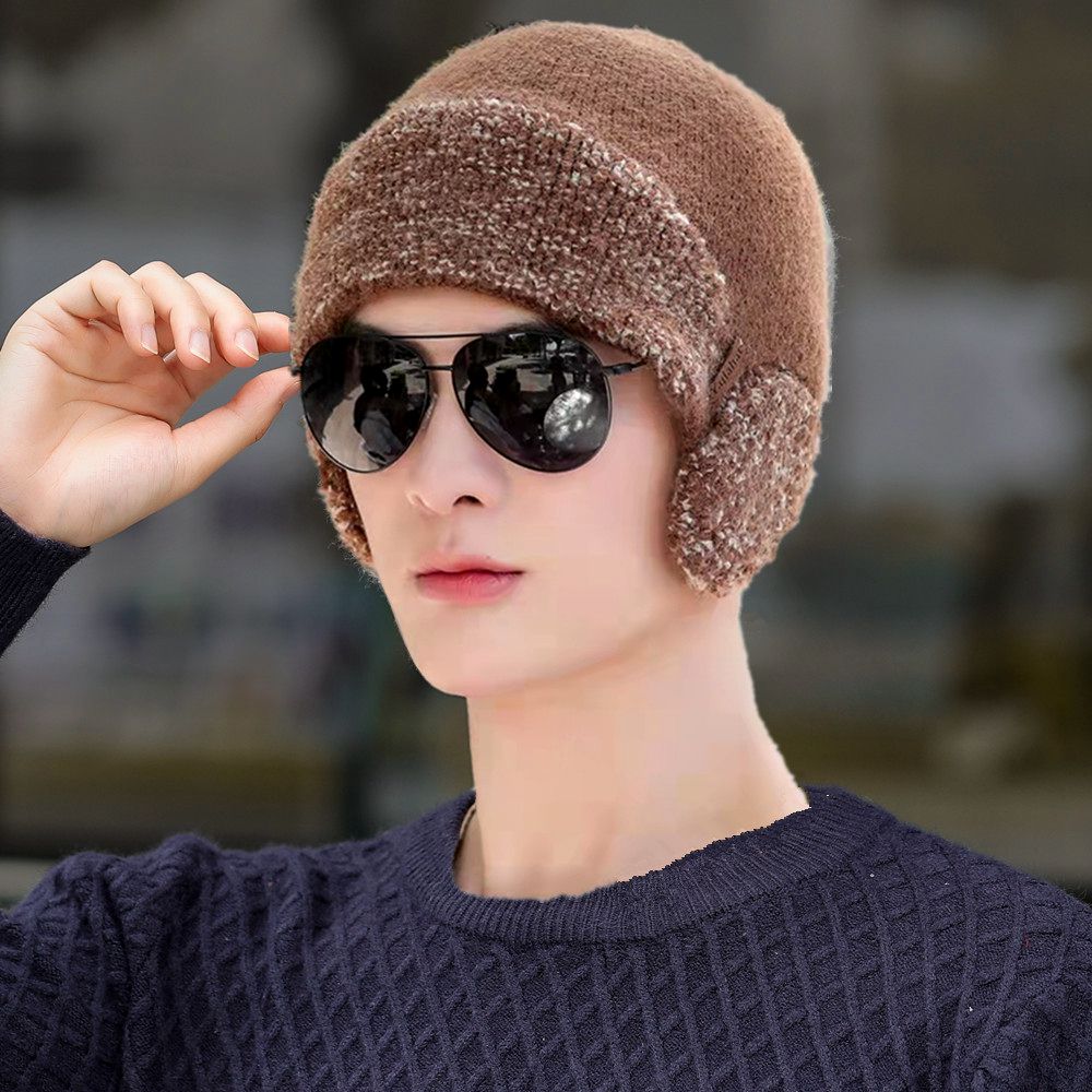 Warme Herren Frauen Wintermütze Fleece Mütze Strickmütze Kappe Hut Unisex Cap