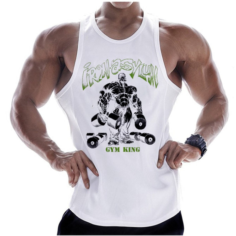 Tanktop T-Shirt Muskelshirt Achselshirt Sport Basic Unifarben Herren