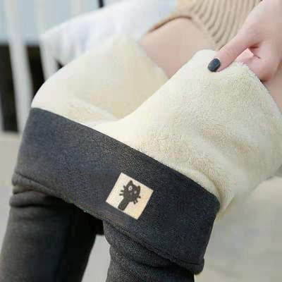 Frauen Winter Warm Thermo Hose Innenfleece Strumpfhose Blickdicht Hosen Leggins