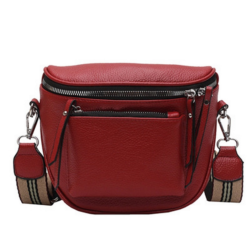 CROSSOVER BAUCHTASCHE HÜFTTASCHE UMHÄNGETASCHE BODYBAG PU Leder NEU