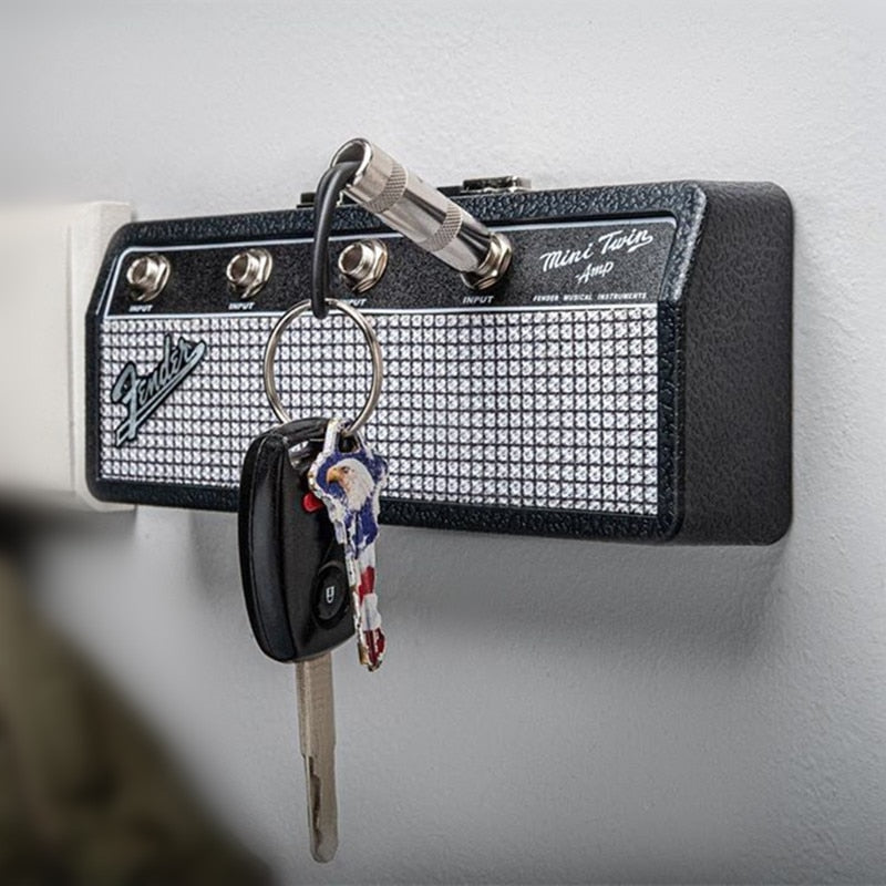 Fender Schlüsselboard mit Memoboard Jack Rack Schlüsselbrett Schlüsselleiste Gitarre