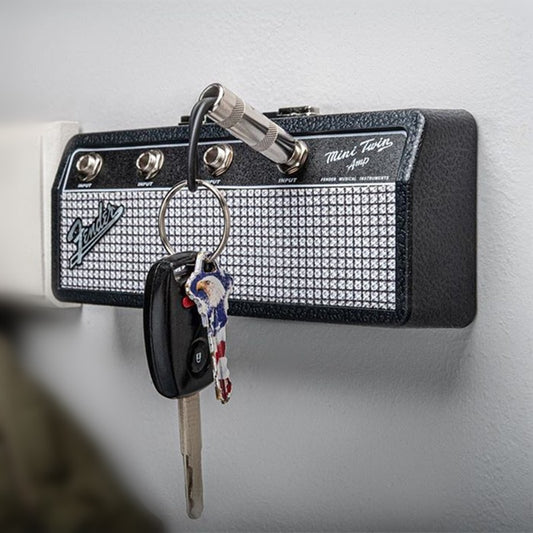 Fender Schlüsselboard mit Memoboard Jack Rack Schlüsselbrett Schlüsselleiste Gitarre