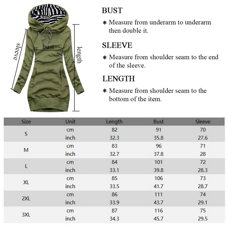 Kapuzenpullover Sweatshirt Pulloverkleid Hoodie Pulli Tunika Damen BOLF Lang