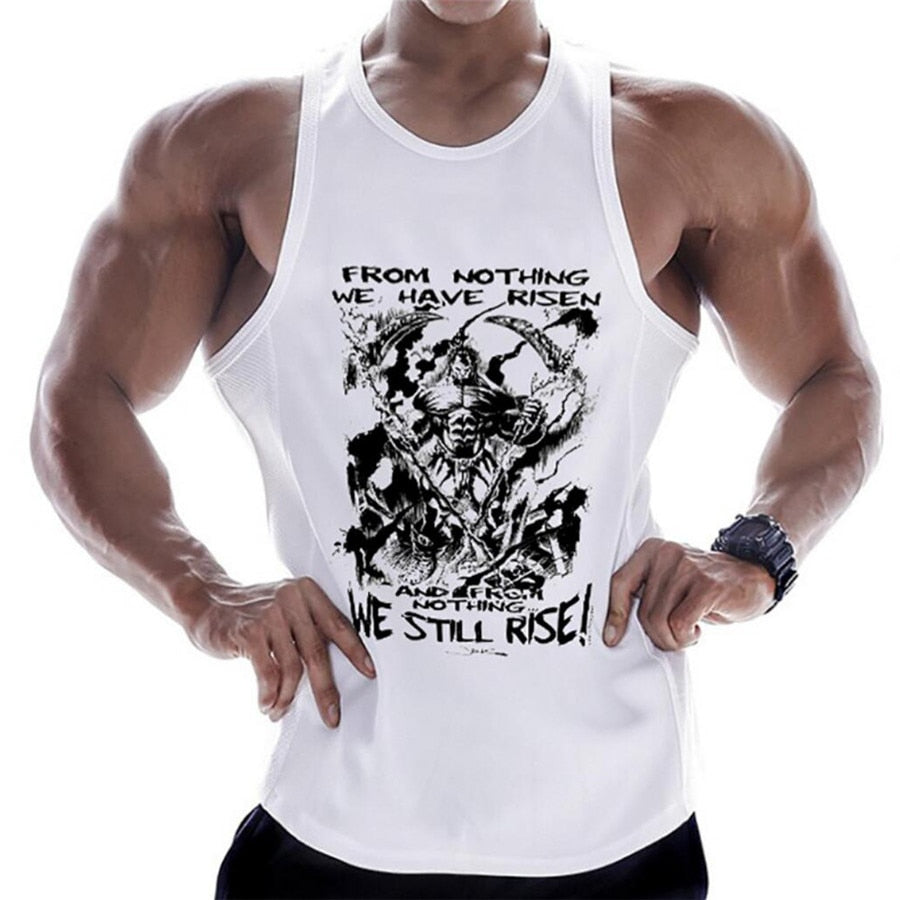 Tanktop T-Shirt Muskelshirt Achselshirt Sport Basic Unifarben Herren