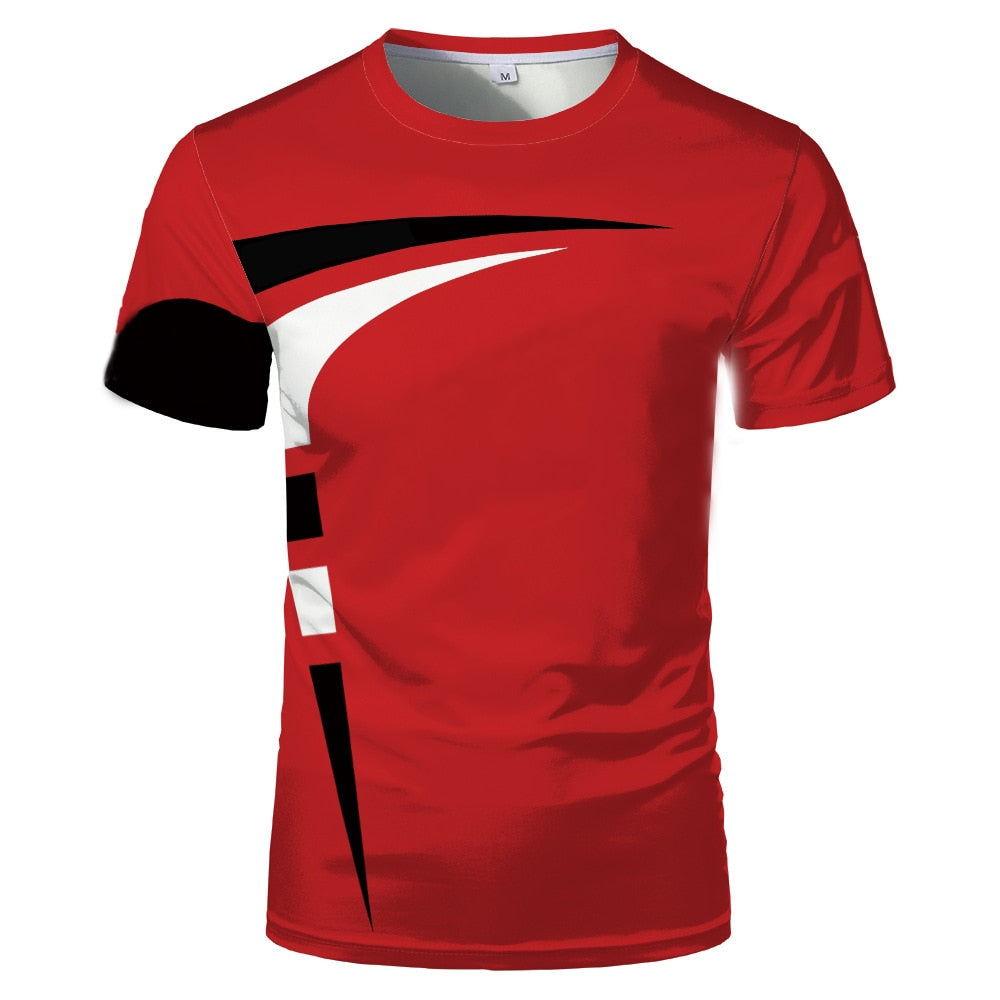 Herren Fashion Trendy 3D T-Shirt Rundhals Unisex Sommer Streetwear