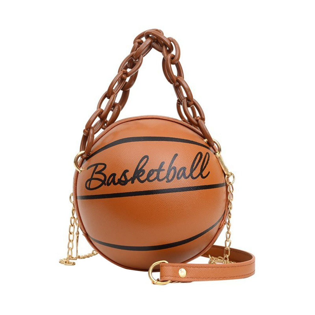 Damen Handtasche Schultertasche Fashion Umhängetasche Basketball