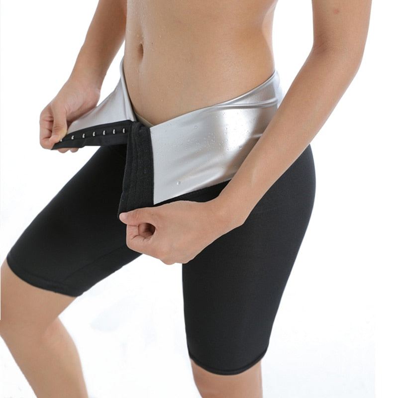 Frauen Sauna Hosen Körper Shaper Leggings Yoga Abnehmen Schweiß Einstellbare