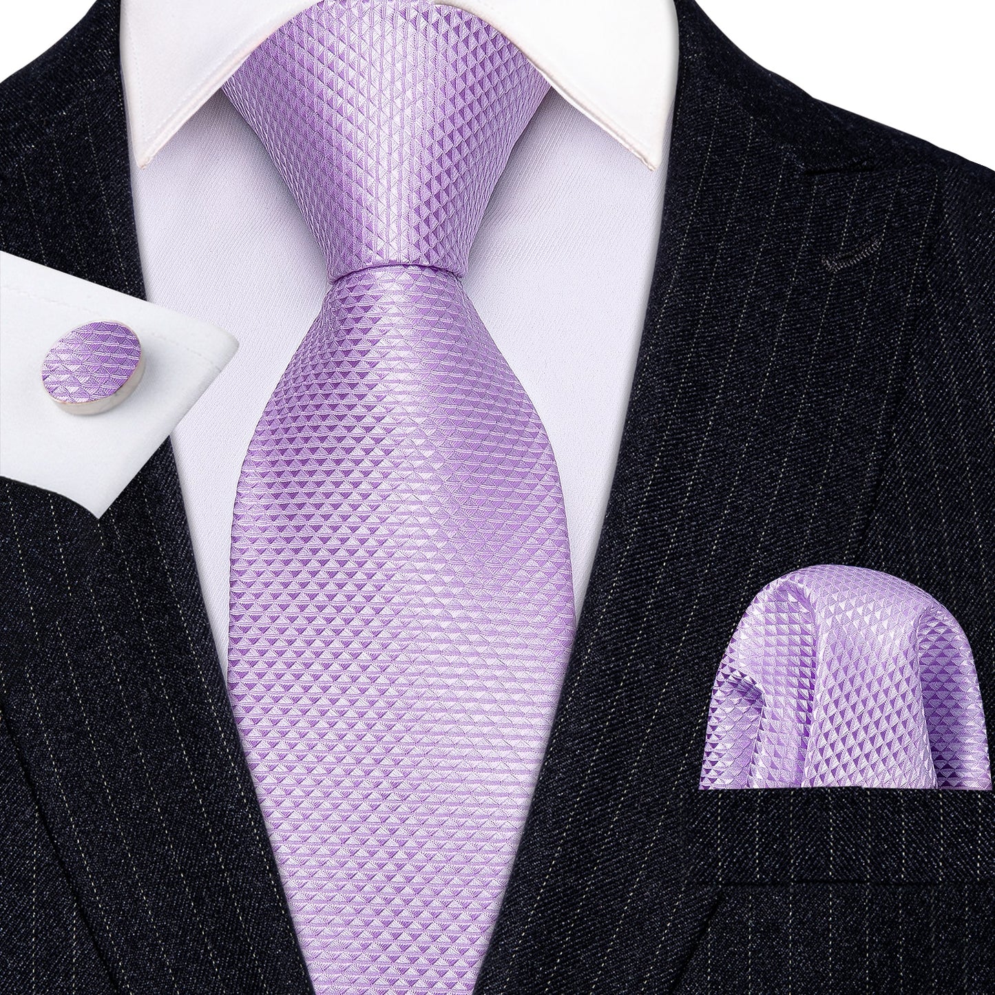 Fashion Seide Krawatte Lila Herren Hochzeit Konfirmation Männer Business