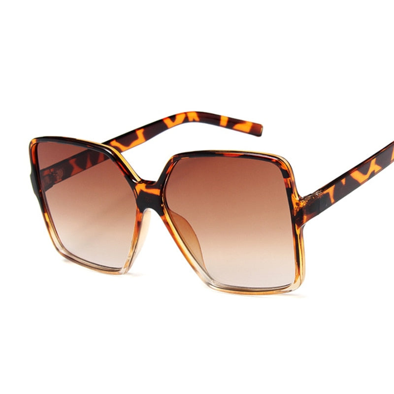 Designer Sonnenbrille Damen Herren Quadratische Übergröße Gläser Vintage UV400
