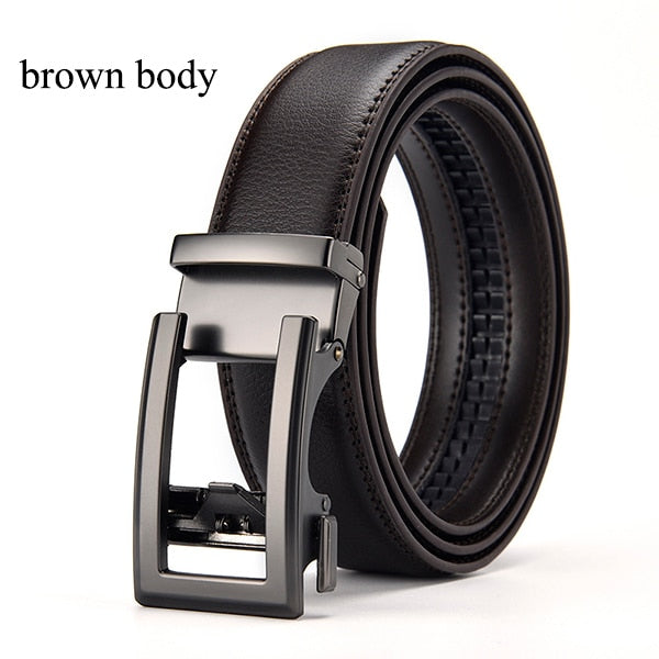 Jeans Gürtel Herren Damen Echt Leder Gürtel Schnalle Schwarz Braun NEU